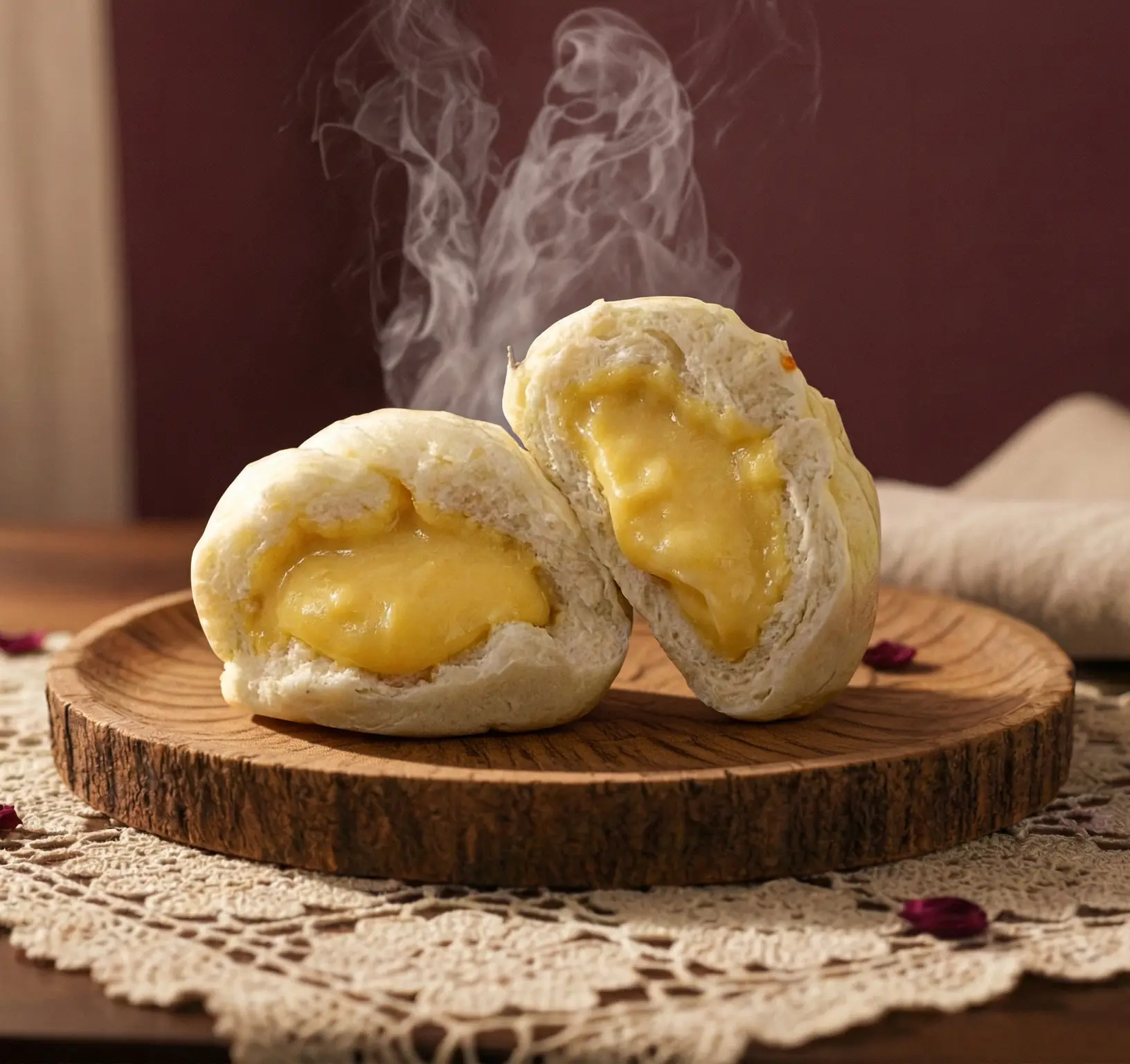 ซาลาเปา/ซิ่วท้อ ไส้ครีม